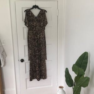NWT Bebe Jumpsuit. Leopard Print